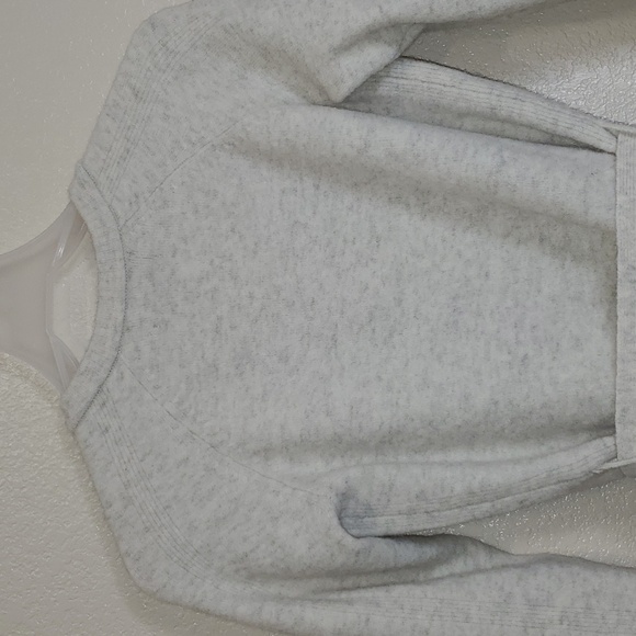 Banana Republic Filpucci Yarn Open Front with Tie Sweater XS Petite Oatmeal - Picture 6 of 8